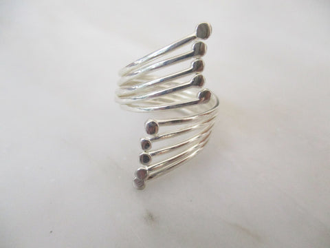 925 Sterling Silver Five Band Ring