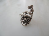 925 Sterling Sterling Silver Rose Ring