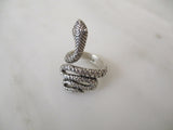 925 Sterling Silver Snake Ring