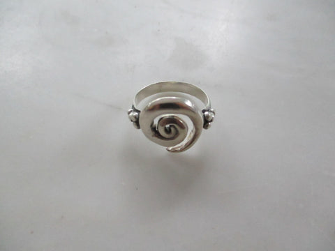 925 Sterling Silver Spiral Ring