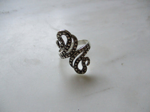 925 Sterling Silver Octopus Ring