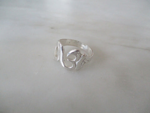 925 Sterling Silver 'Om' Ring