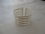 925 Sterling Silver Eight Band Cuff Bracelet